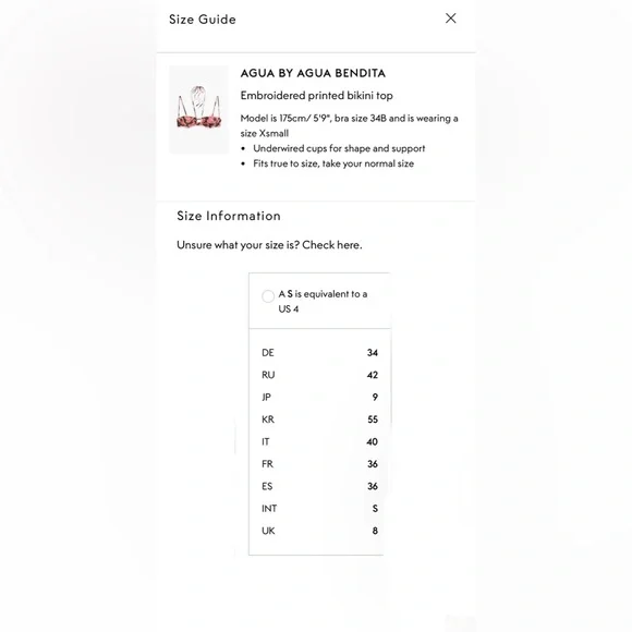 AGUA BY AGUA BENDITA Soya Botanica Rosa Embroidered Bikini Top NWT - Picture 6 of 16